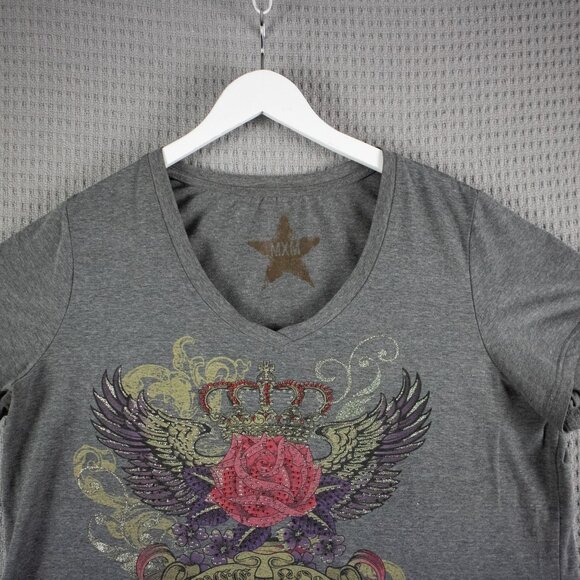 MXM Rhinestone Y2K Tee Womens 2XL - Picture 3 of 8
